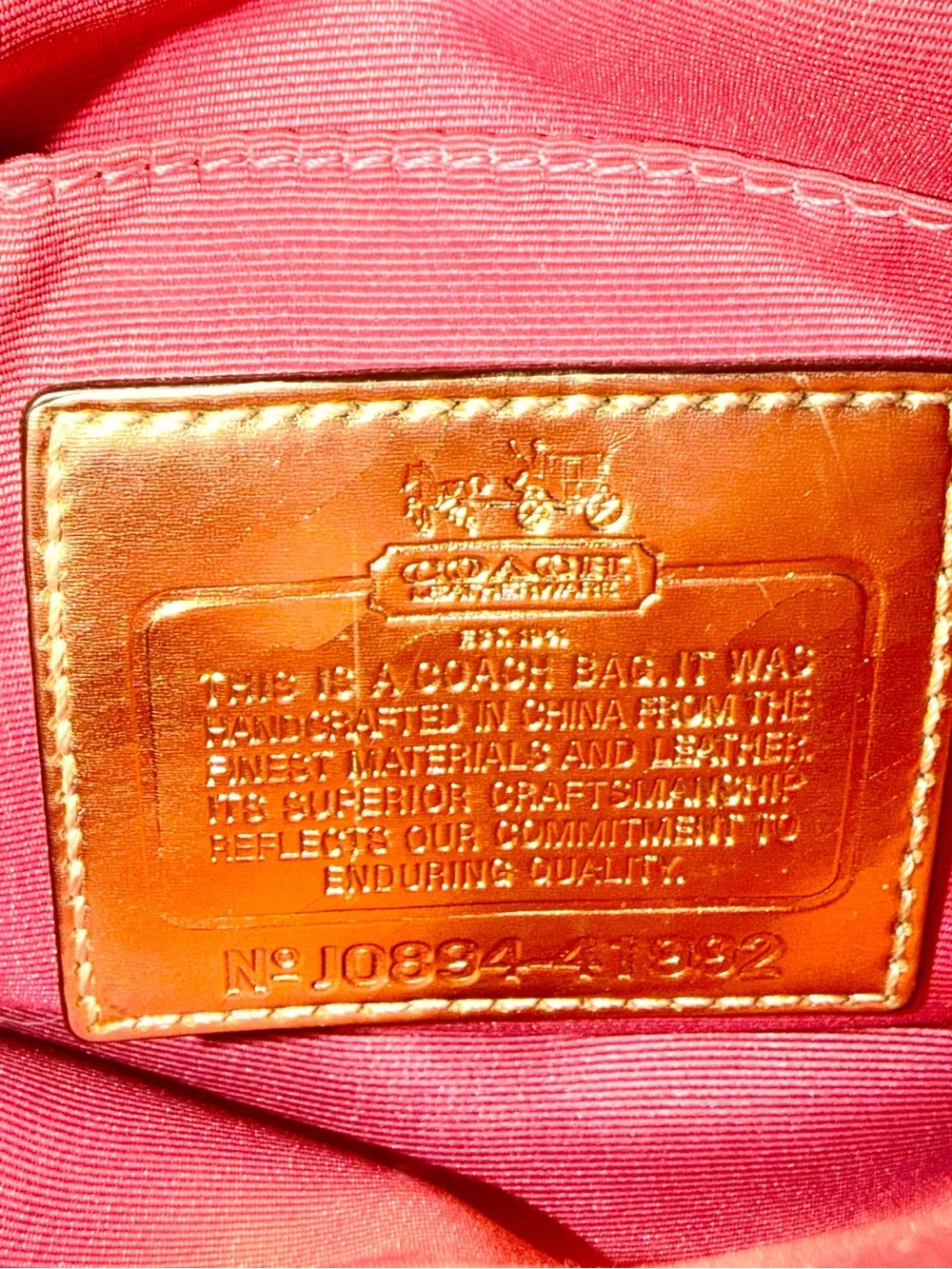 Coach Brown Signature Canvas Crossbody with Leather Trim